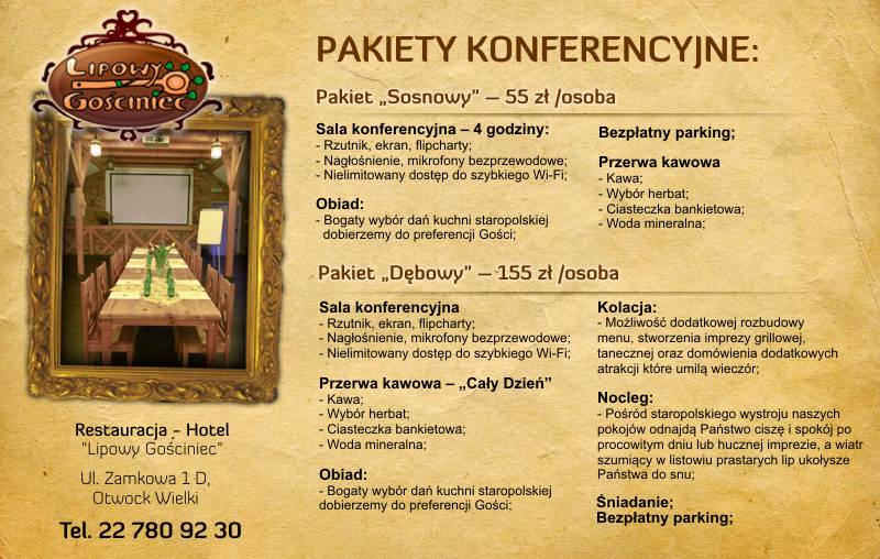 Zorganizuj konferencje po staropolsku