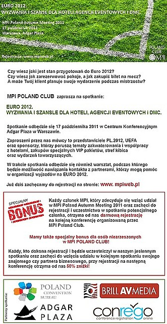 MPI POLAND CLUB Autumn Meeting 2011 już wkrótce