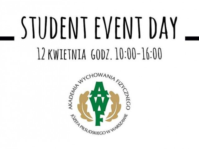 Zapowiedź: 12.04 Student Event Day