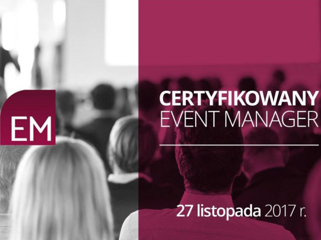 Zapowiedź: 27.11 Konferencja Certyfikowany Event Manager
