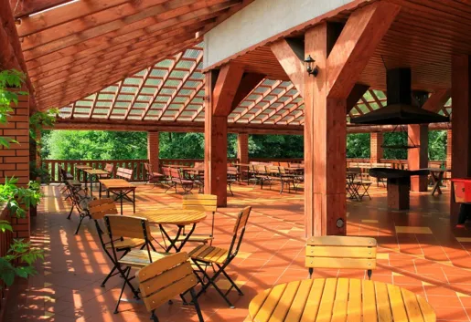 Taras kawiarni - idealny na grilla