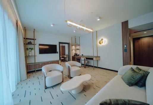 Hotel Mariental salon w Apartamencie