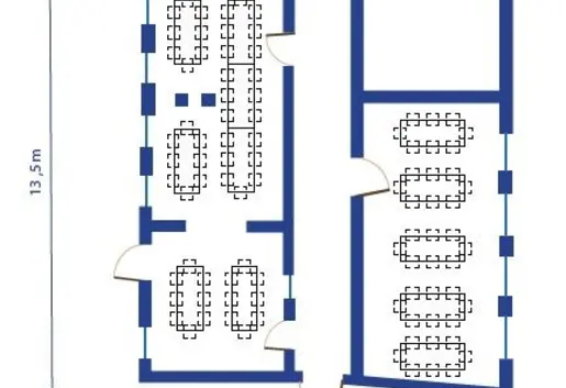 Plan połączonych salek
