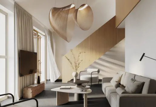 Apartament z antresolą