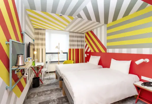 Pokój dla 1 lub 2 osób z dwoma oddzielnymi łóżkami