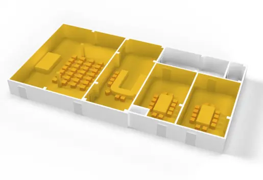 rzut sal konferencyjnych