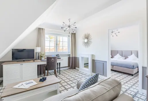 Apartament z oddzielną sypialnią i salonem