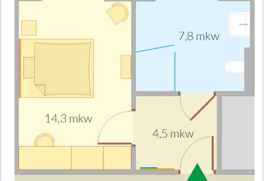 Pokój jednoosobowy Comfort