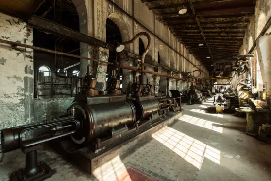 Maszynownia - zabytkowe silniki parowe