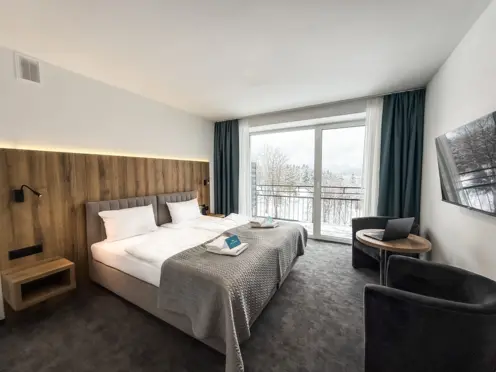 Apartament z dwoma sypialniami i widokiem