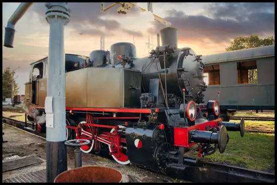 Zabytkowa lokomotywa w zbiorach Muzeum