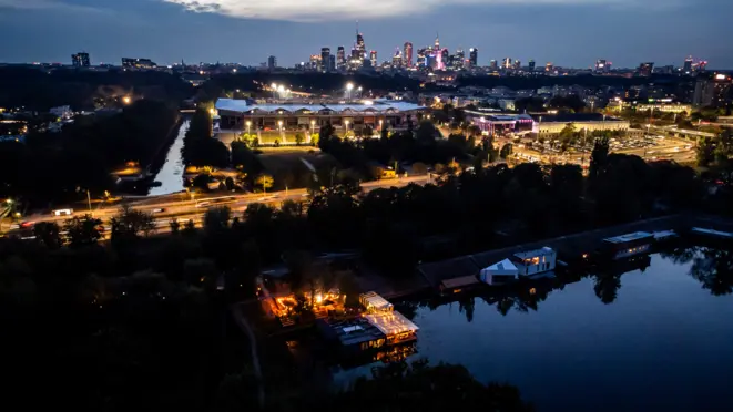 Miejsce widok na Warszawe