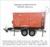 Agregat prądotwórczy - GRUPEL 250 kVA