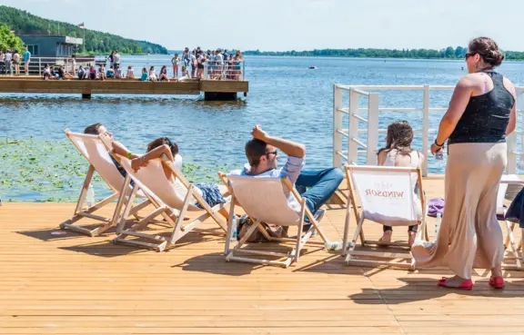 Prywatna plaża nad Jeziorem Zegrzyńskim Hotel Windsor****