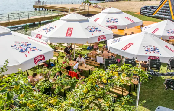 Prywatna plaża nad Jeziorem Zegrzyńskim Hotel Windsor****