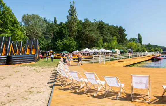 Prywatna plaża nad Jeziorem Zegrzyńskim Hotel Windsor****