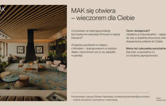 Wynajem kawiarni MAK