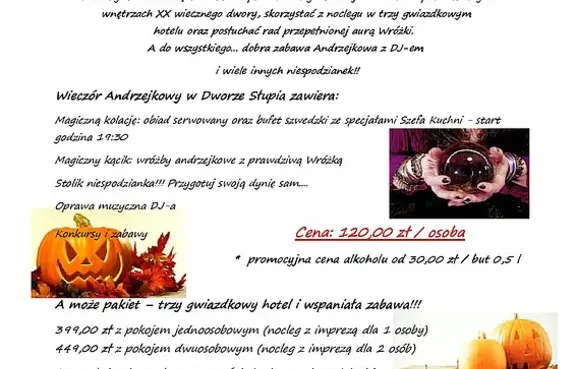 Andrzejki w Dworze Słupia