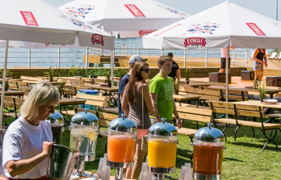 Prywatna plaża nad Jeziorem Zegrzyńskim Hotel Windsor****