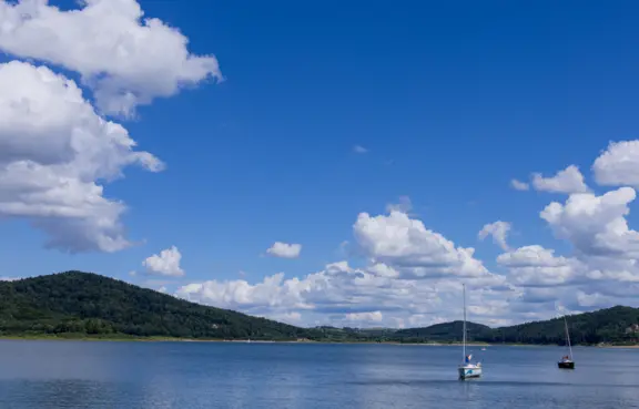 Rejs statkiem po Jeziorze Mucharskim