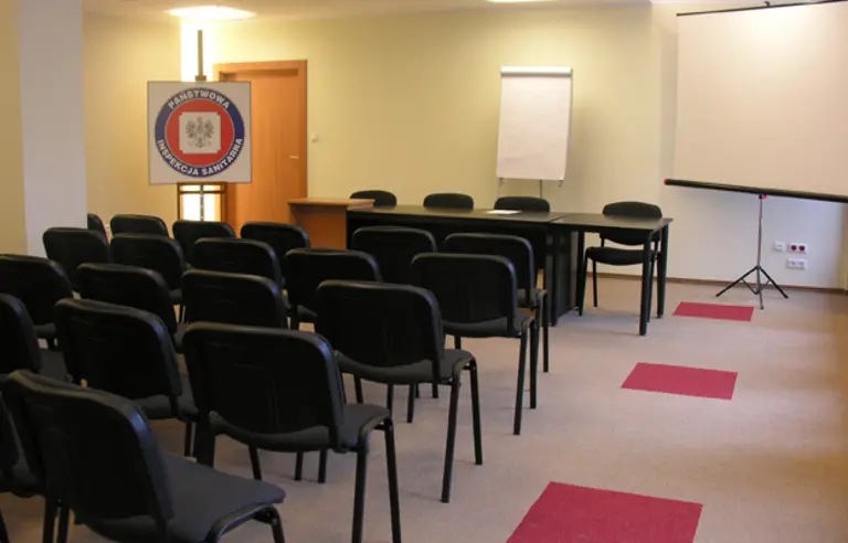 Sala konferencyjna na parterze siedziby WSSE, ilość miejsc - 40 os.