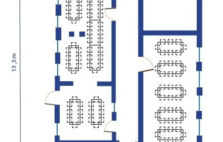 Plan połączonych salek
