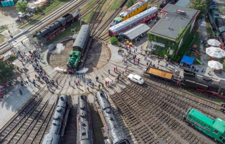 Muzeum Kolejnictwa z lotu ptaka