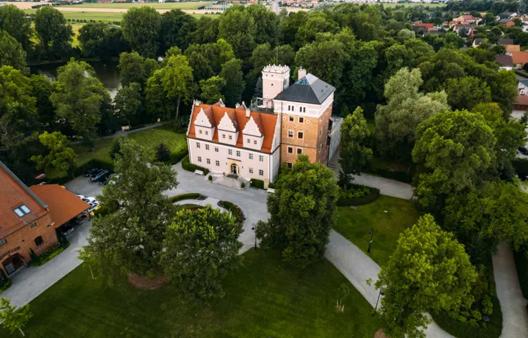 Zamek Topacz - z lotu ptaka