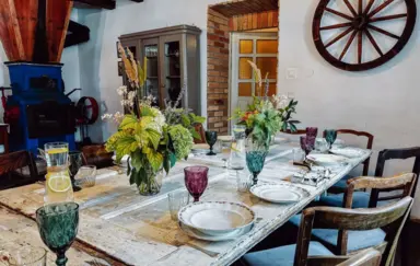 Wrzosowy Młyn Miedzyrzecz sala kominkowa