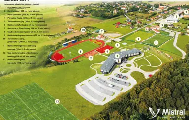 Centrum Konferencyjno-Sportowe Gniewino z lotu ptaka