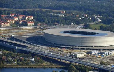 Tarczynski Arena Stadion Wroclaw cały obiekt