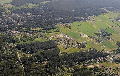 Zielony Gościniec z lotu ptaka