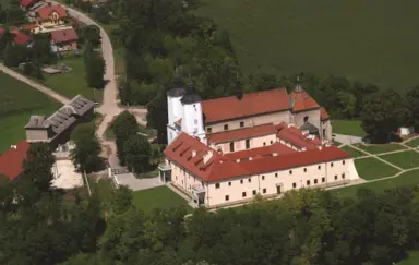 Hotel św. Norberta z lotu ptaka