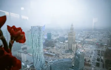 Varso 46 Warszawa widok na panorame miasta