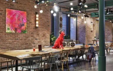 Moxy Warsaw Praga Warszawa lobby