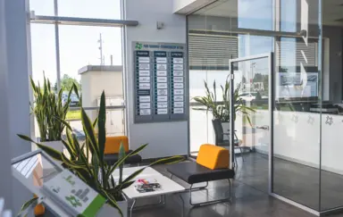 Hall na parterze budynku