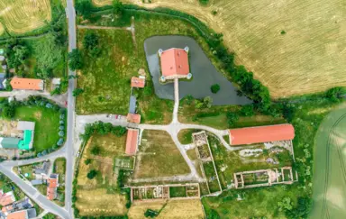 Muzeum Techniki Rolniczej na Śląsku Widok kompleksu z lotu ptaka