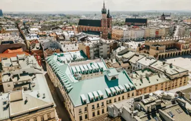 Hotel Saski Krakow Curio Collection by Hilton z lotu ptaka