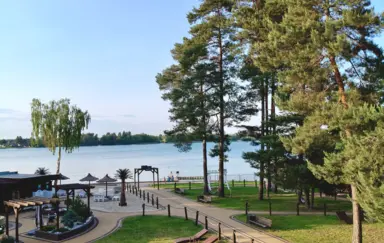 Ogród z zejściem na plażę