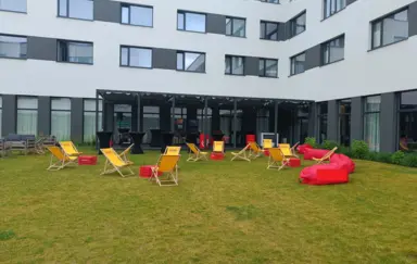 Hotel Arche Poloneza Warszawa patio