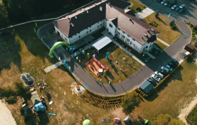 Zakład Aktywności Zawodowej Caritas Diecezji Rzeszowskiej Obiekt z drona