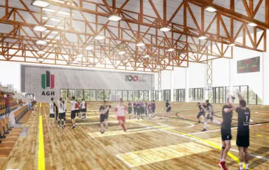 Hala sportowa Akademii Górniczo-Hutniczej - zdjęcie 3