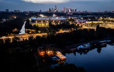 Miejsce widok na Warszawe