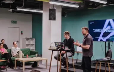 Wykład podczas szkolenia