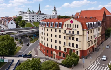 Hotel Focus Szczecin widok z zewnątrz