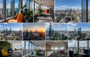 WE EVENT - Sale konferencyjne i szkoleniowe Warsaw Trade Tower WTT Foyer i widok