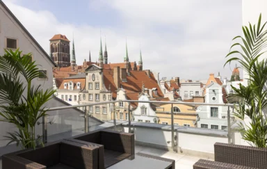 Widok z balkonu apartamentu